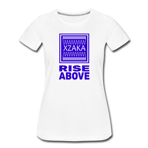 XZAKA - Women "Rise Above" Short Sleeve T-Shirt -WHT - white
