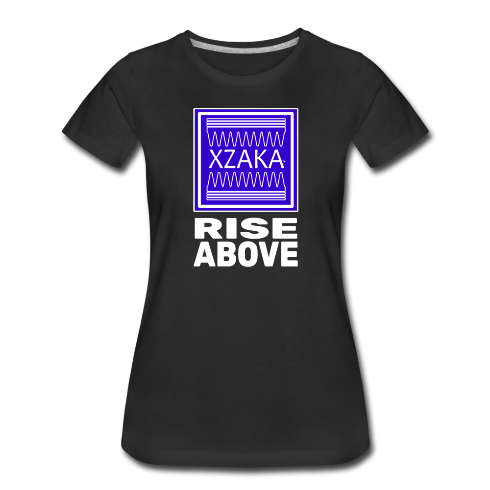 XZAKA - Women "Keep Calm" Short Sleeve T-Shirt -WHT - black