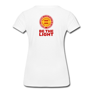 XZAKA - Women "Be The Light" Short Sleeve T-Shirt -WHT - white