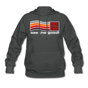 XZAKA - Women "See The Good" Hoodie - BLK - asphalt