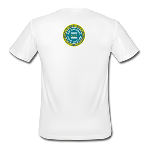 XZAKA - Men’s "Work Out" Moisture Wicking Performance T-Shirt - white