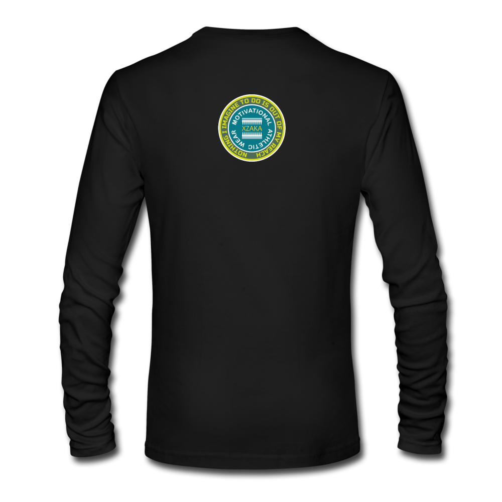 XZAKA - Men "Work Out" Long Sleeve T-Shirt - BLK - black