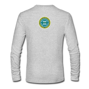 XZAKA - Men "Work Out" Long Sleeve T-Shirt - WHT - heather gray