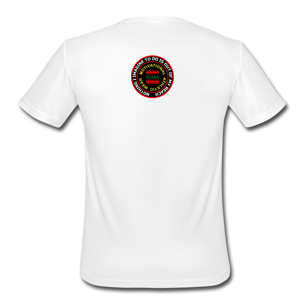 XZAKA - Men’s "It's All Good" Moisture Wicking Performance T-Shirt -WHT - white