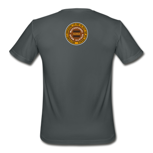 XZAKA - Men’s "Faster, Harder, Stronger" Moisture Wicking Performance T-Shirt - BLK - charcoal