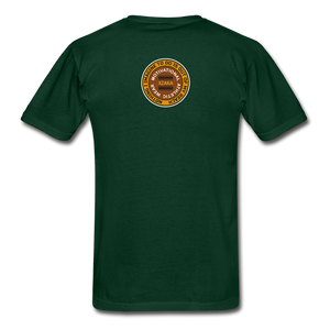 XZAKA - Men "Faster, Harder, Stronger" Tagless T-Shirt - Hanes - BLK - forest green