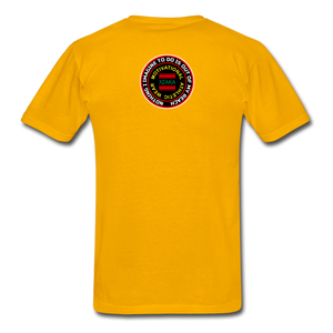 XZAKA - Men "It's All Good" Tagless T-Shirt - Hanes - WHT - gold
