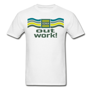 XZAKA - Men "Out Work" Tagless T-Shirt - Hanes - WHT - white