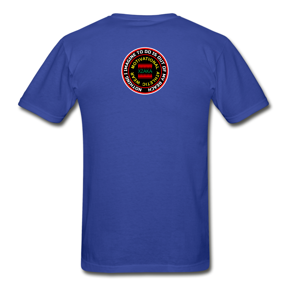 XZAKA - Men "It's All Good" Tagless T-Shirt - Hanes - BLK - royal blue