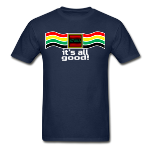 XZAKA - Men "It's All Good" Tagless T-Shirt - Hanes - BLK - navy