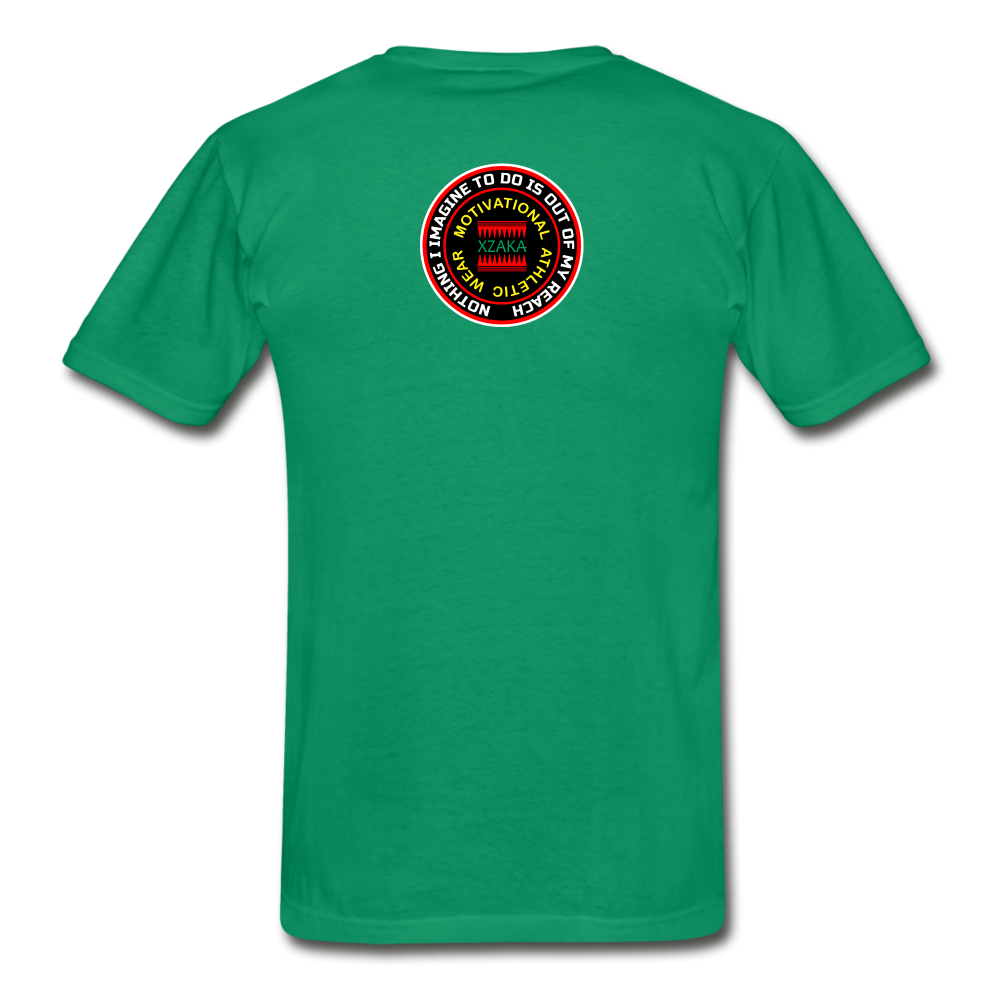 XZAKA - Men "It's All Good" Tagless T-Shirt - Hanes - BLK - kelly green