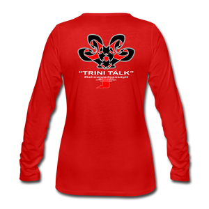 The Trini Spot - Women's Premium Long Sleeve T-Shirt - red