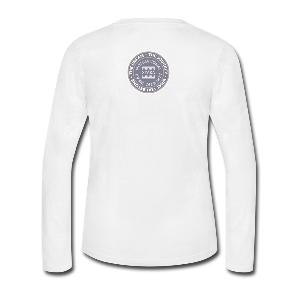 XZAKA - Women "INSPIRE" Long Sleeve T-Shirt - white