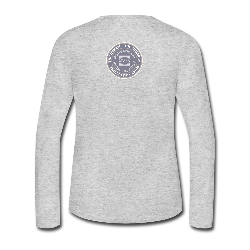 XZAKA - Women "INSPIRE" Long Sleeve T-Shirt - gray