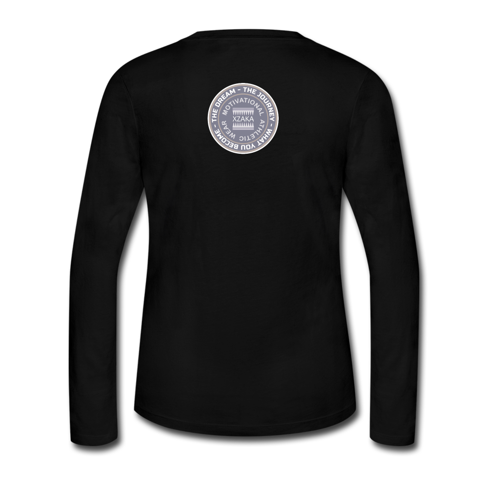 XZAKA - Women "INSPIRE" Long Sleeve T-Shirt -BLK - black