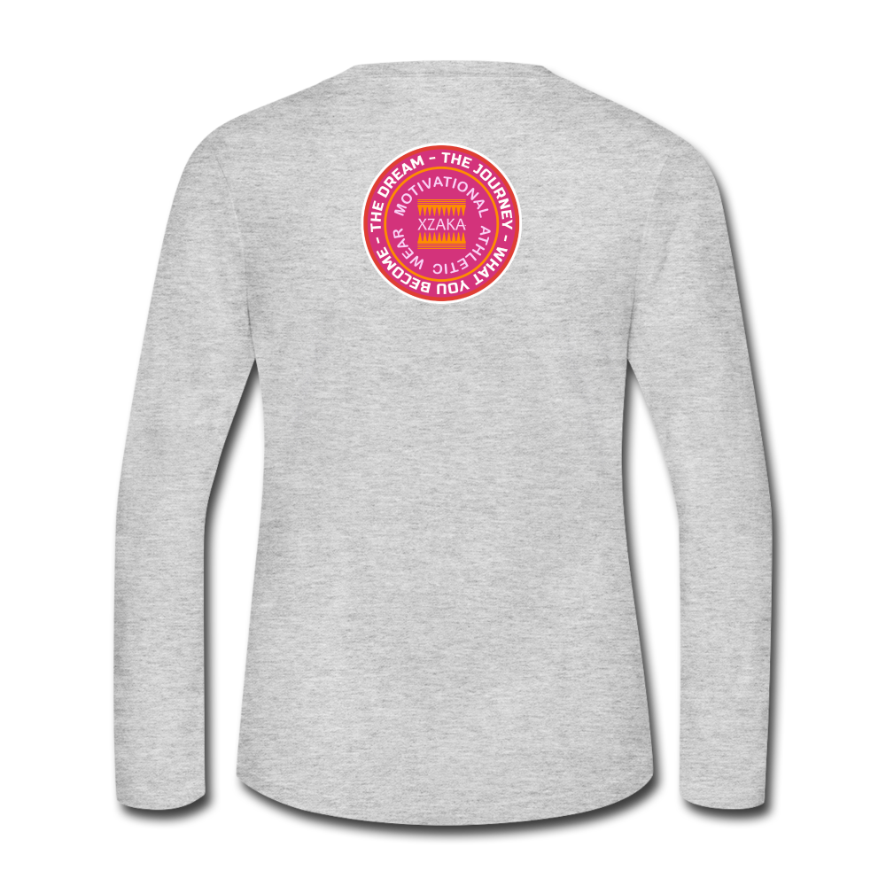 XZAKA - Women "PASSION" Long Sleeve T-Shirt - gray