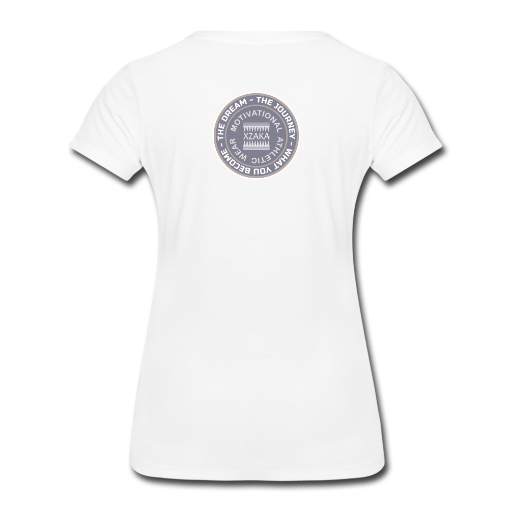 XZAKA - Women "INSPIRE" Short Sleeve T-Shirt - white