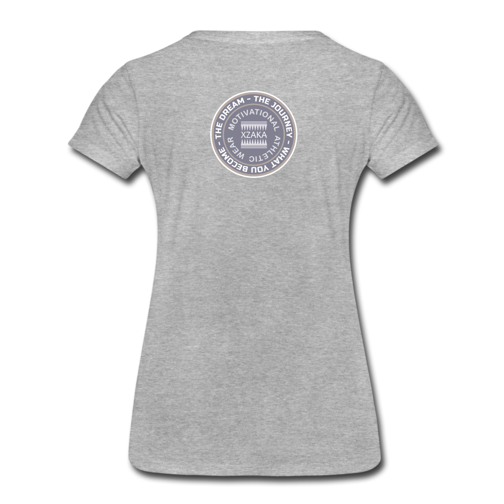 XZAKA - Women "INSPIRE" Short Sleeve T-Shirt - heather gray