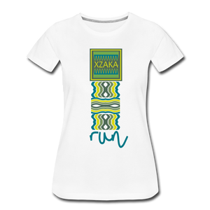 XZAKA - Women "RUN" Short Sleeve T-Shirt - white