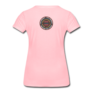 XZAKA - Women "COURAGE" Short Sleeve T-Shirt - pink