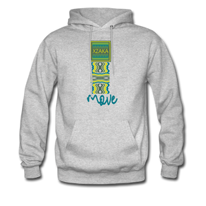 XZAKA - Men "MOVE" Hoodie - WHT - heather gray