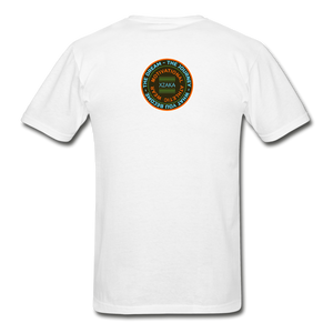 XZAKA - Men "Train Hard To Beat" Short Sleeve T-Shirt -Tagless - white
