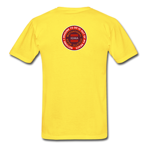 XZAKA - Men "LOVE TO RUN" Short Sleeve T-Shirt -Tagless - yellow