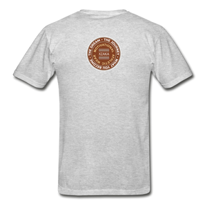 XZAKA - Men "COMMIT" Short Sleeve T-Shirt -Tagless - heather gray