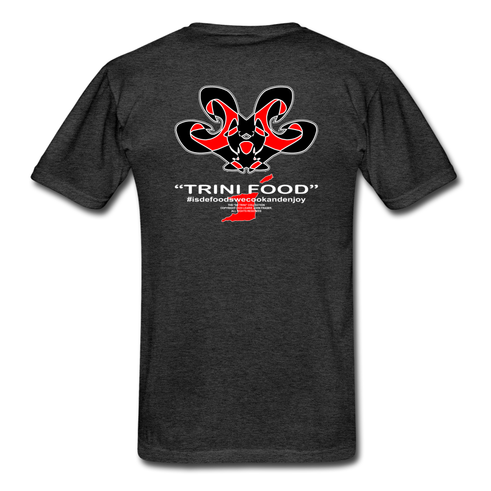 The Trini Spot - Men "Trini Food" Premium T-Shirt - 1607 - charcoal gray