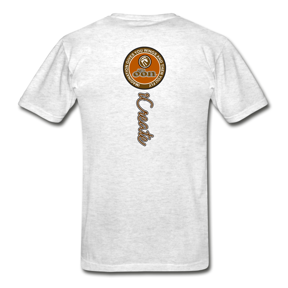 it's OON "iCreate" Graphic T-Shirt -M4501 - light heather gray