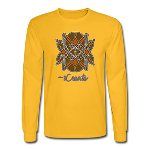 it's OON Men "iCreate" Graphic Long Sleeve T-Shirt -M4503 - gold