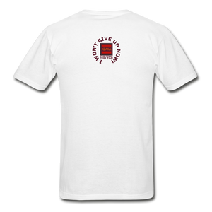 XZAKA - Men "Won't Give Up" T-Shirt - M2180 - white