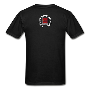 XZAKA - Men "Won't Give Up" T-Shirt - M2181 - black