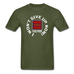 XZAKA - Men "Won't Give Up" T-Shirt - M2181 - military green