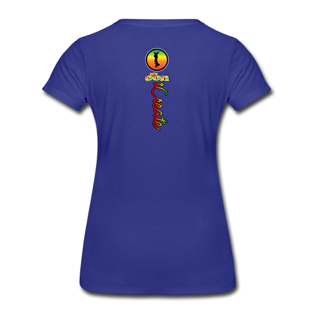 it's OON "iCreate" Women  T-Shirt -1105 - royal blue