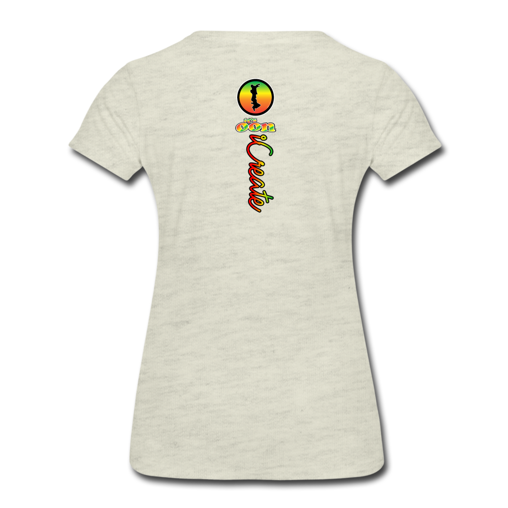 it's OON "iCreate" Women  T-Shirt -1105 - heather oatmeal