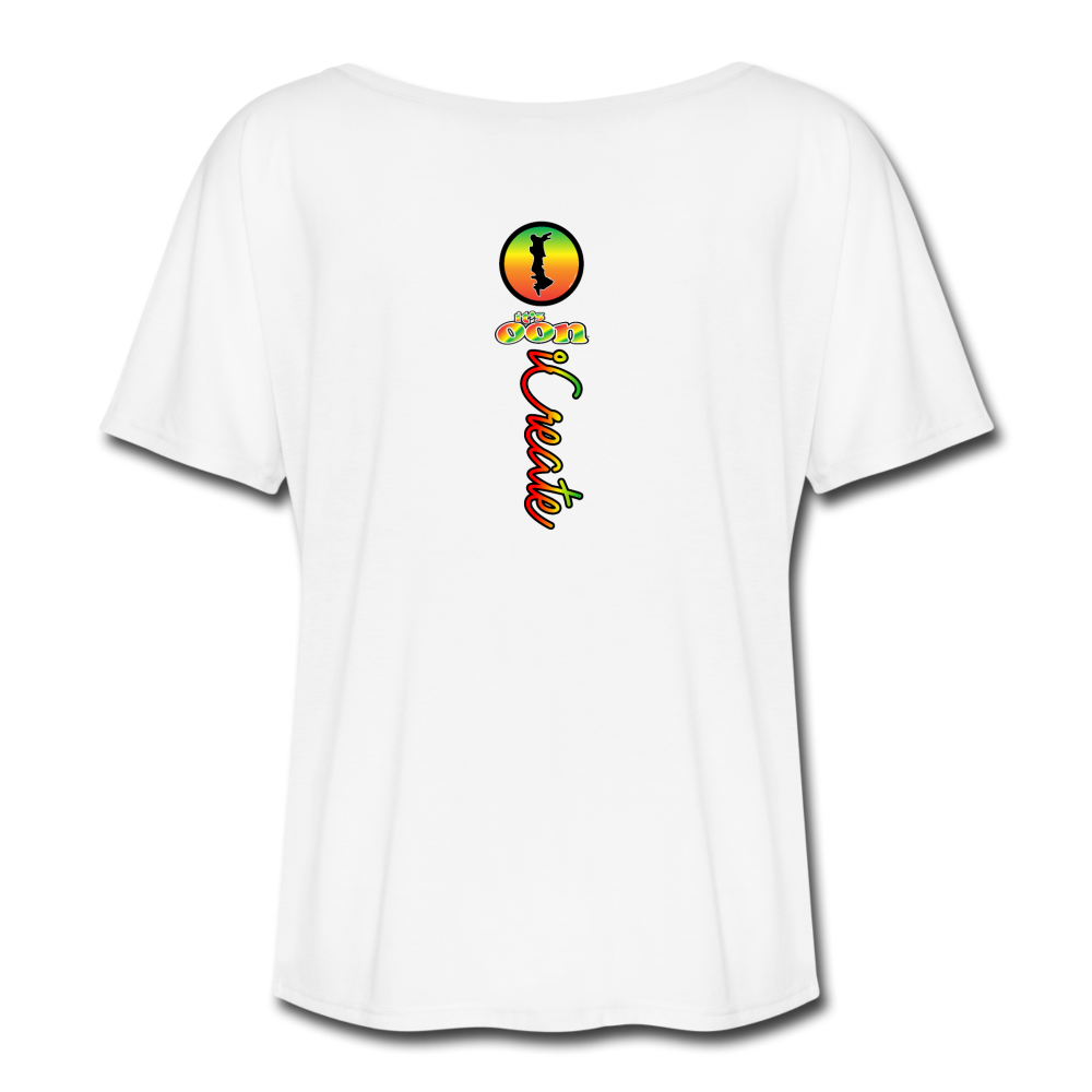 it's OON "iCreate" Women Flowy T-Shirt -1105-2 - white