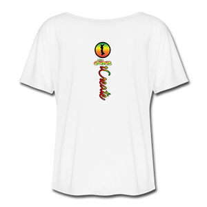 it's OON "iCreate" Women Flowy T-Shirt -1105-2 - white