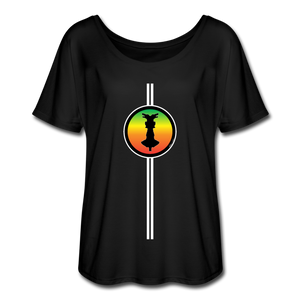 it's OON "iCreate" Women Flowy T-Shirt -1105-3 - black