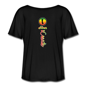 it's OON "iCreate" Women Flowy T-Shirt -1105-3 - black