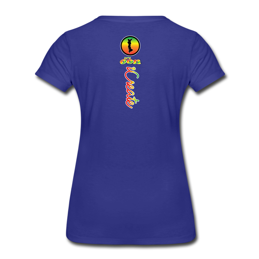 it's OON "iCreate" Women T-Shirt -1105-6 - royal blue