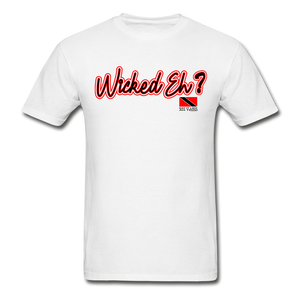 The Trini Spot - Men "Wicked Eh" Premium T-Shirt - M1680 - white