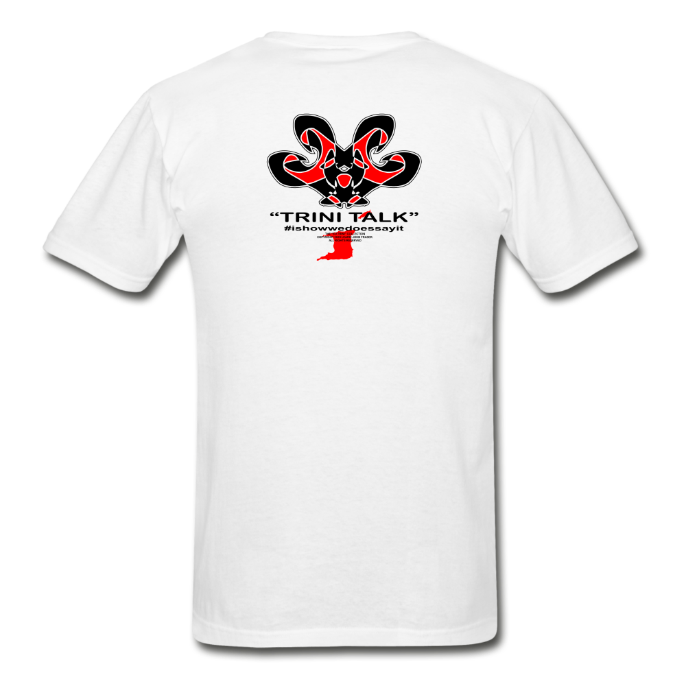 The Trini Spot - Men "Wicked Eh" Premium T-Shirt - M1680 - white