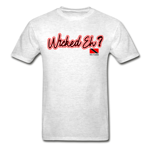 The Trini Spot - Men "Wicked Eh" Premium T-Shirt - M1680 - light heather gray