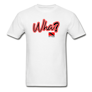 The Trini Spot - Men "Wha" Premium T-Shirt - M1681 - white