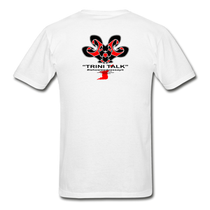 The Trini Spot - Men "Ah Lie" Premium T-Shirt - M1601 - white