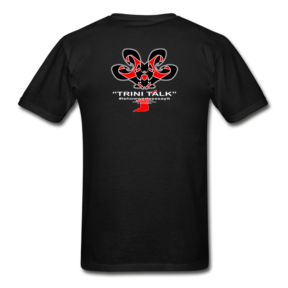 The Trini Spot - Men "Ah Lie" Premium T-Shirt - M1687 - black
