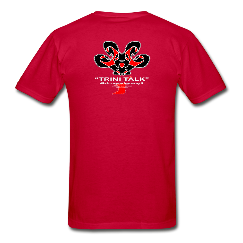 The Trini Spot - Men "Jus So" Premium T-Shirt - M1686 - red