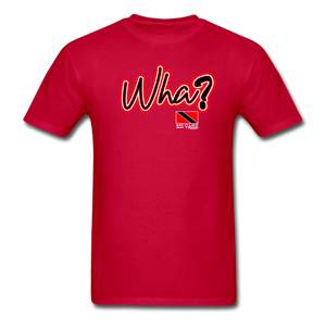 The Trini Spot - Men "Wha" Premium T-Shirt - M1685 - red