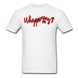 The Trini Spot - Men "Whappening"  T-Shirt - W1689 - white